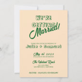 はっきりしたレトロ素朴ウエスタンボホ結婚ズ 招待状 (裏面)