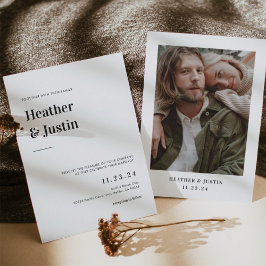 はっきりしたレトロ結婚の写真の日付の保存 セーブザデート