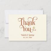 はっきりしたレトロ自然音 |サンキューカード 出欠カード (正面)