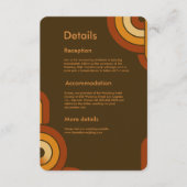 はっきりしたレトロ1970結婚年代 エンクロージャーカード (正面)