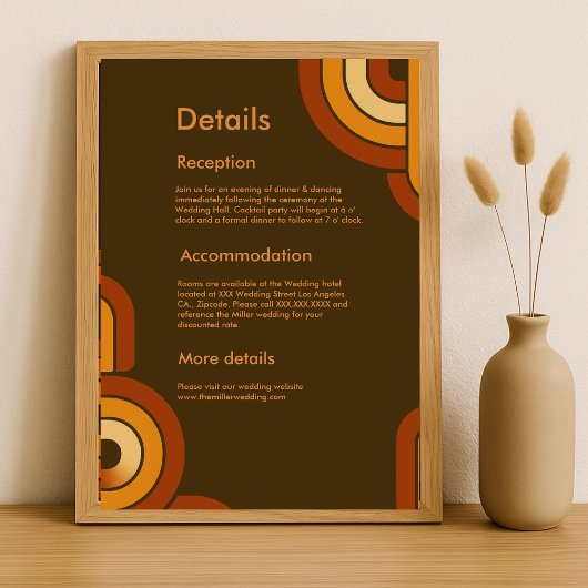 はっきりしたレトロ1970結婚年代 エンクロージャーカード