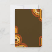 はっきりしたレトロ1970結婚年代 出欠カード (裏面)