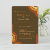 はっきりしたレトロ1970結婚年代 招待状 (スタンド正面)