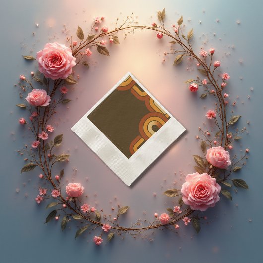 はっきりしたレトロ1970結婚年代 縁ありカクテルナプキン