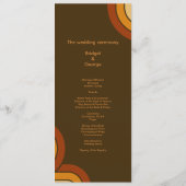 はっきりしたレトロ1970sのメ結婚ニュー プログラム (裏面)