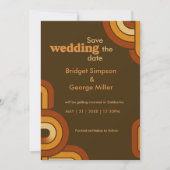 はっきりしたレトロ1970sは結婚安全な日付カード (正面)