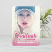 はっきりしたレトロ2|卒業パーティー招待状 招待状 (スタンド正面)