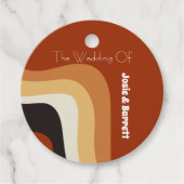 はっきりしたレトロGroovy 70sボホ結婚の愛&感謝してい フェイバータグ (正面)