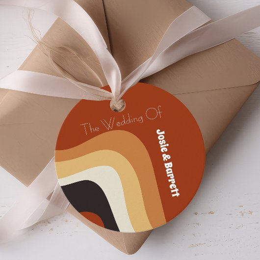 はっきりしたレトロGroovy 70sボホ結婚の愛&感謝してい フェイバータグ