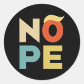 はっきりしたヴィンテージおもしろいスタイル ラウンドシール (正面)