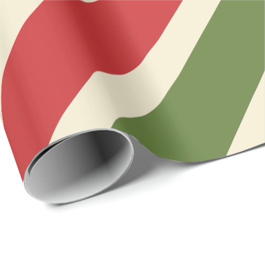 はっきりしたヴィンテージエレガントクリスマスキャンディーケーン ラッピングペーパー (ロールコーナー)