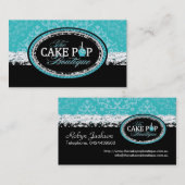 はっきりしたヴィンテージケーキポップ名刺 名刺 (正面/裏面)