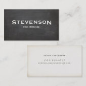 はっきりしたヴィンテージ素朴クールタイポグラフィ 名刺 (正面/裏面)