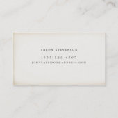 はっきりしたヴィンテージ素朴クールタイポグラフィ 名刺 (裏面)