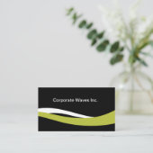 はっきりした企業のモダン名札デザイン 名刺 (スタンド正面)