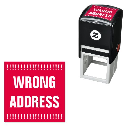 「はっきりした住所が間違っている」自墨式ゴム印 セルフインキングスタンプ (インサイチュ)