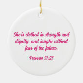 はっきりした信感動的祭 セラミックオーナメント (裏面)