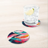 はっきりした効絵を描果クール16カスタムth誕生日パーティー ラウンドペーパーコースター (インサイチュ)