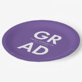 はっきりした卒業式 ペーパープレート (アングル)