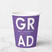 はっきりした卒業式 紙コップ (正面)