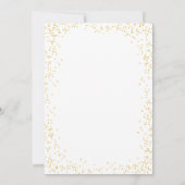 はっきりした卒業発表の写真カード 案内状 (裏面)