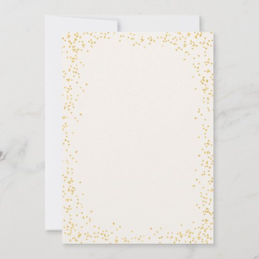 はっきりした卒業発表フォトカード 案内状 (裏面)