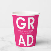 はっきりした卒業 紙コップ (裏面)