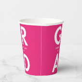 はっきりした卒業 紙コップ (右)