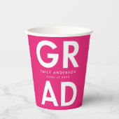 はっきりした卒業 紙コップ (正面)