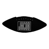 はっきりした及びモダン黒のあなたの名前または単語|の白 アメリカンフットボール (パネル)