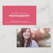 はっきりした及び%PIPE%の写真撮影の名刺の台本を書いて下さい 名刺 (正面/裏面)