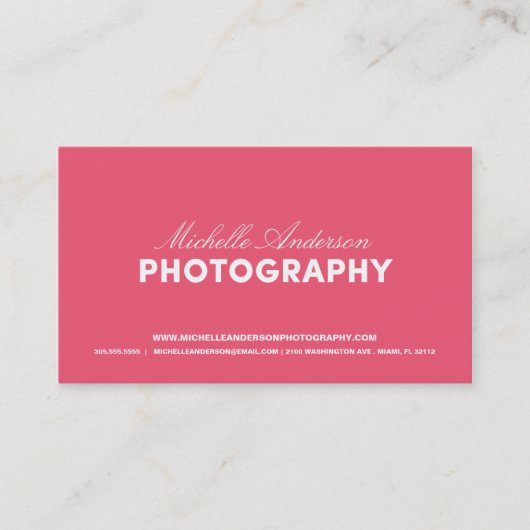 はっきりした及び%PIPE%の写真撮影の名刺の台本を書いて下さい 名刺 (正面)