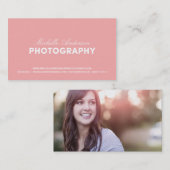 はっきりした及び%PIPE%の写真撮影の名刺の台本を書いて下さい 名刺 (正面/裏面)