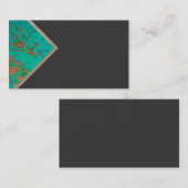 はっきりした名刺テンプレート幾何学的デザイン 名刺 (正面/裏面)