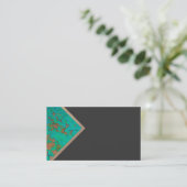 はっきりした名刺テンプレート幾何学的デザイン 名刺 (スタンド正面)