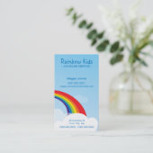 はっきりした名刺：:おもしろい虹1P 名刺 (スタンド正面)