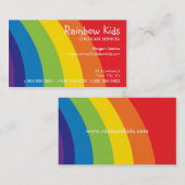 はっきりした名刺::おもしろい虹2L 名刺 (正面/裏面)