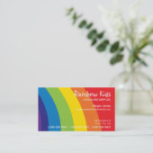 はっきりした名刺::おもしろい虹2L 名刺 (スタンド正面)