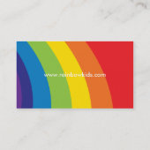 はっきりした名刺::おもしろい虹2L 名刺 (裏面)