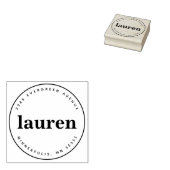 はっきりした名前をカスタムするクラシック ラバースタンプ (押印)