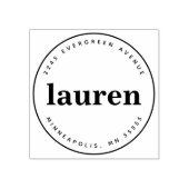 はっきりした名前をカスタムするクラシック ラバースタンプ (インプリント)