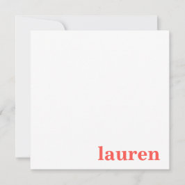 はっきりした名 ノートカード