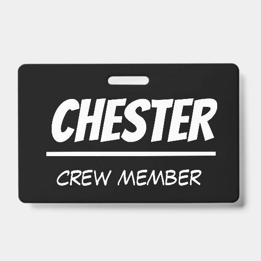 はっきりした図式ラニヤード – 乗員、ボランティア等 バッジ (正面)