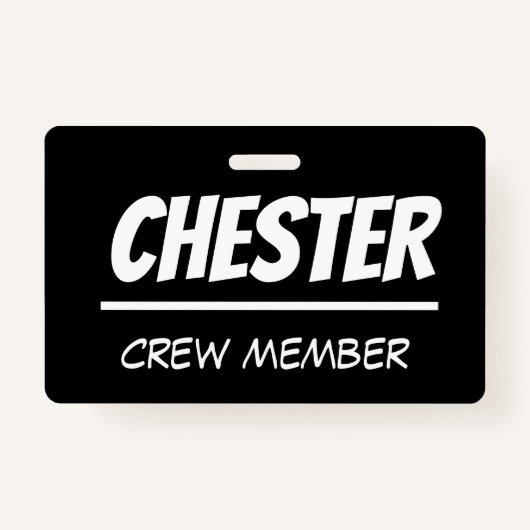 はっきりした図式ラニヤード – 乗員、ボランティア等 バッジ (正面)