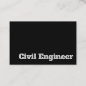 はっきりした土木工澄ん士デザイン 名刺 (正面)