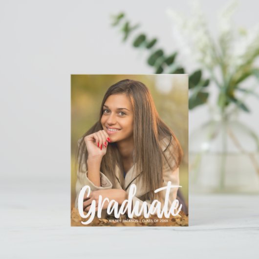 はっきりした大学院フォトスクリプモダントのオーバーレイ 案内状 (スタンド正面)