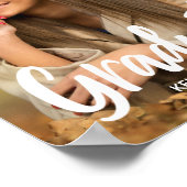 はっきりした大学院写真カスタム2025年卒業 ポスター (角)