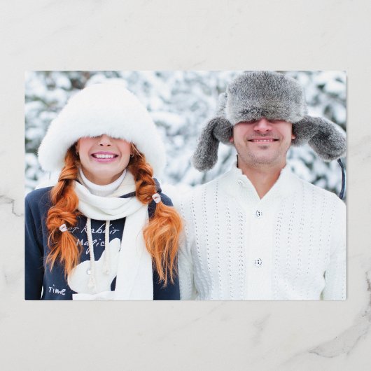 はっきりした実在モダンメリー金ゴールドストライプは明るく 箔シーズンカード (裏面)