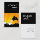 はっきりした屋根付き土道 名刺 (正面/裏面)