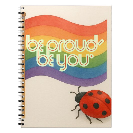 はっきりした式LGBTQおよびプライド ノートブック (正面)